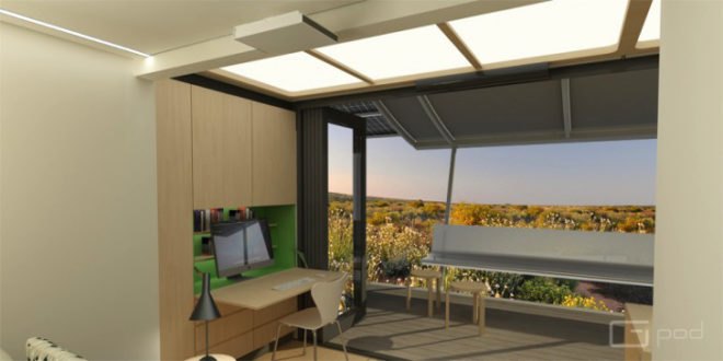 G-pod, tiny homes, shipping container, shipping container architecture, mobile home, transportable, expandable, expanding house, pop up, Dwell, G-pod Dwell, Australia