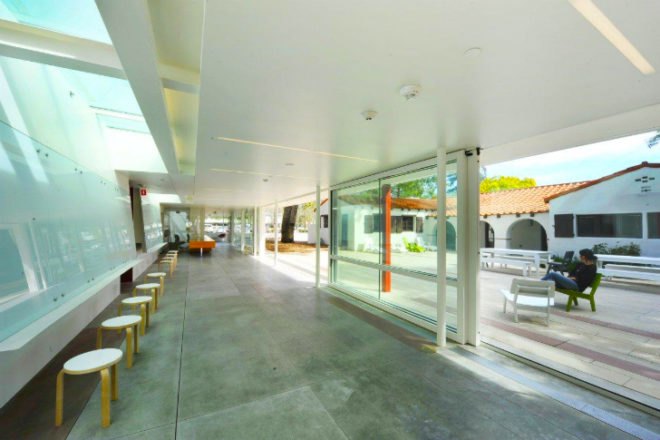 Keck Institute for Space Studies, Lehrer Architects, caltech, leed platinum, daylighting, eco university, pasadena, california institute of technology