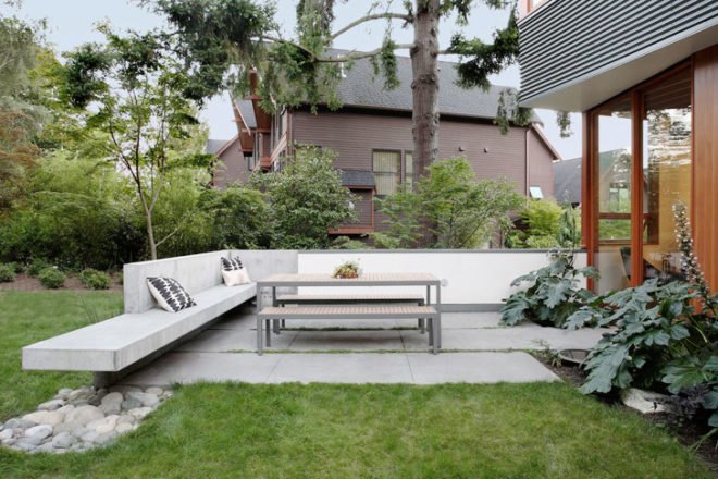 Main Street House SHED Architecture, SHED Architecture, Concrete house, natural building materials, wood interior, natural lighting, San Francisco architecture, sloped roof, roof deck, green architecture