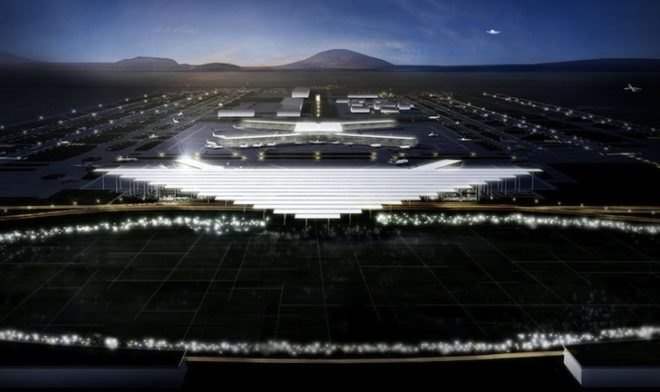 JAHN, mexico city, mexico city international airport, airport, airport design, sustainable airport, low-e coating, Francisco Gonzalez-Pulido, LOGUER, ADG, energy efficiency, PTFE, nanogel infill, natural wetland, rainwater collection, earth tubes