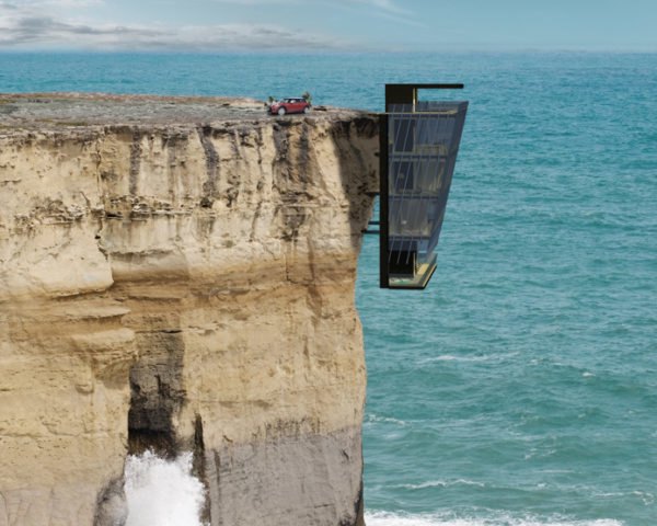 green design, eco design, sustainable design, modular homes, Cliff house, Modscape Concept, Australia Cliff House, vertical home