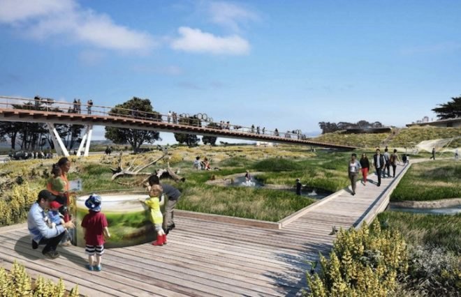 Landscape architecture, new presidio parklands, san Francisco, crissy field, doyle drive, cmg landscape architecture, james corner field operations, olin, snohetta, west8, golden gate national parks conservancy, presidio