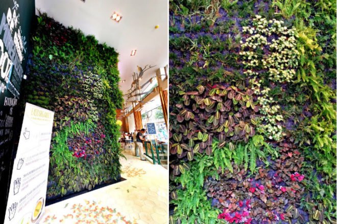 Organics Restaurant Vertical Garden, Urbanarbolismo, unusualgreen, vertical garden, living wall, barcelona
