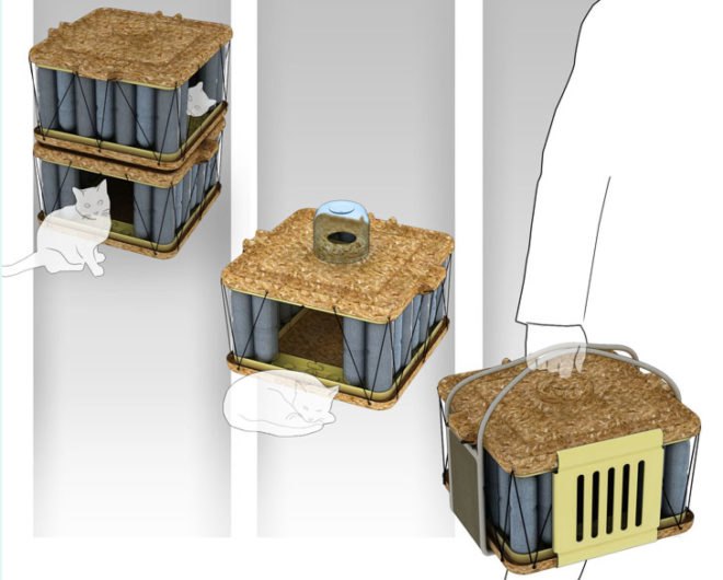 PET house, PET, PET bottles, water bottles, Dr. Hakan Gürsu, carrier, carry cage