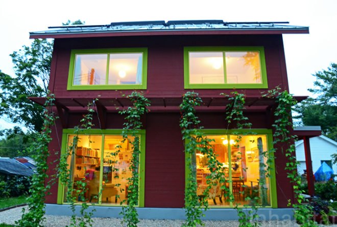 Passivhaus, Passive House, passive design, solar power, energy plus, NewenHouse, Sonya NewenHouse, Madison Environmental Group, green design, sustainable design, eco-design, stuga, wood-fired stove, natural light, daylighting, energy-efficiency, Viroqua, Wisconsin, house heated with hair dryer energy equivalent, cold climates, passive house in cold climates, passive house kits,