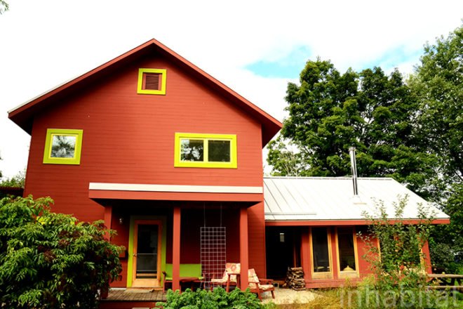 Passivhaus, Passive House, passive design, solar power, energy plus, NewenHouse, Sonya NewenHouse, Madison Environmental Group, green design, sustainable design, eco-design, stuga, wood-fired stove, natural light, daylighting, energy-efficiency, Viroqua, Wisconsin, house heated with hair dryer energy equivalent, cold climates, passive house in cold climates, passive house kits,