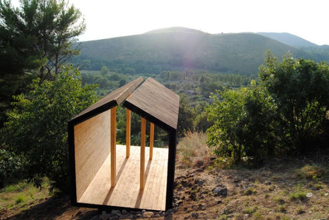 Sa.und.sa architetti, wooden shelter, ESTIA: the hearth room, Italian design, habitable sculpture, architecture workshop