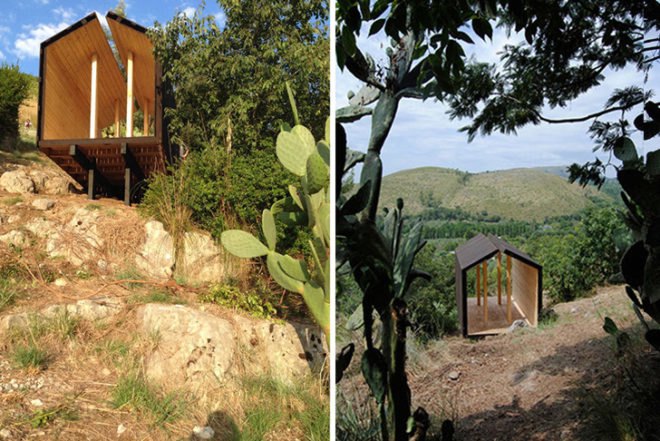 Sa.und.sa architetti, wooden shelter, ESTIA: the hearth room, Italian design, habitable sculpture, architecture workshop