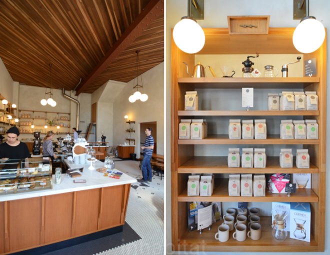 sightglass coffee, boor bridges architecture, 20th street sightglass, sightglass on 20th, mission district, san francisco, coffee, reclaimed wood, green interiors, sustainable design, green design, green architecture, sustainable architecture, coffee shop, coffee roaster, coffee roastery, Fair Trade coffee, Probat coffee roaster
