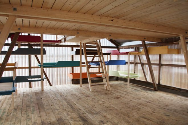 Snøhetta, renovated, Hudøy Cabin, Norway, corrugated polycarbonate, recycled wood, green renovation