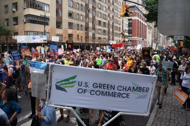 Tesla, Tesla Climate Ride, People's Climate March, climate change, NYC climate change march