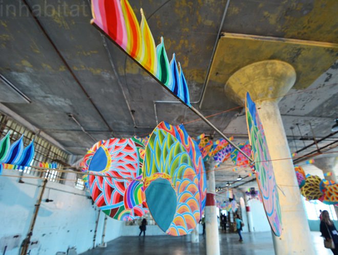 ai weiwei, @large, alcatraz, with wind, san francisco, ai weiwei alcatraz, green design, politics, political art, green art, green design, sustainable design, alcatraz prison, kites, dragon kite, handmade kite, green materials, freedom, freedom of expression