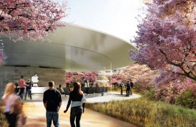 apple, apple campus, apple campus 2, tim cook, apple green features, apple sustainable campus, greenest building on the planet, climate week nyc, sustainable building, foster + partners, natural ventilation, renewable energy, solar array