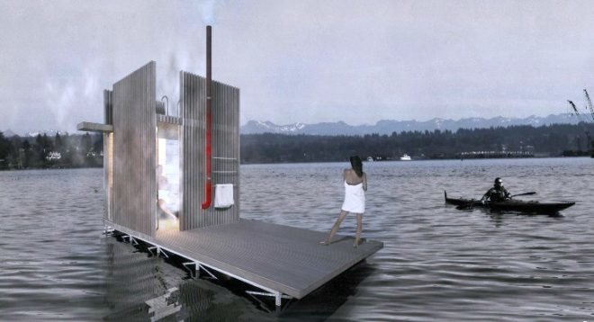 Floating Sauna, goCstudio, wa_sauna, wood-fired sauna, sauna kickstarter campaign, Jon Gentry, Aimée O'Carroll, seattle saunas, seattle architecture, seattle kickstarter campaigns