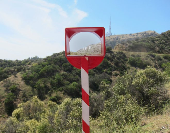ordinary, architecture, hollywood, sign, letters, disappear, on, the, road, art, design, project, los angeles, santa, monica