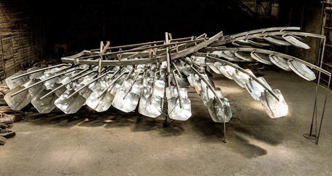 Ai Weiwei, art installation, Alcatraz, prison design, recycled materials art, reused materials, solar cookers, Tibet, Alcatraz art,, political art, Chinese artists, Chinese art