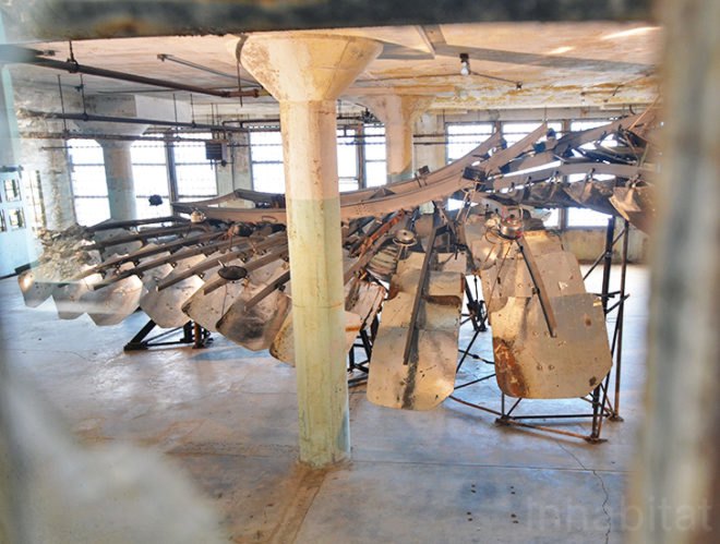 Ai Weiwei, art installation, Alcatraz, prison design, recycled materials art, reused materials, solar cookers, Tibet, Alcatraz art,, political art, Chinese artists, Chinese art