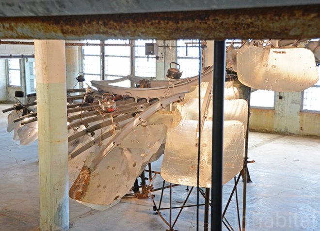 Ai Weiwei, art installation, Alcatraz, prison design, recycled materials art, reused materials, solar cookers, Tibet, Alcatraz art,, political art, Chinese artists, Chinese art
