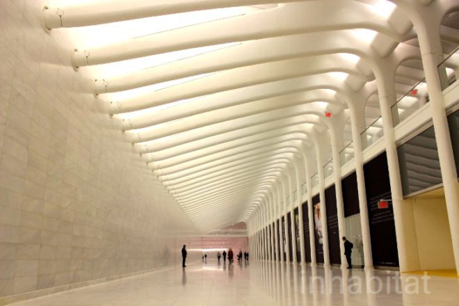 oculus, oculus transportation hub, nyc design, nyc architecture, santiago calatrava, world trade center transportation hub, oculus interior