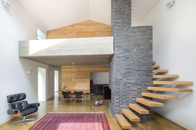 Stocker Dewes Architekten, green roof, horse stable, freiburg, germany, stable conversion, Black forest, minimalist, skylights, sustainable architecture, renovation, architecture renovation, german architecture