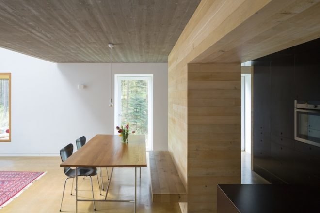 Stocker Dewes Architekten, green roof, horse stable, freiburg, germany, stable conversion, Black forest, minimalist, skylights, sustainable architecture, renovation, architecture renovation, german architecture