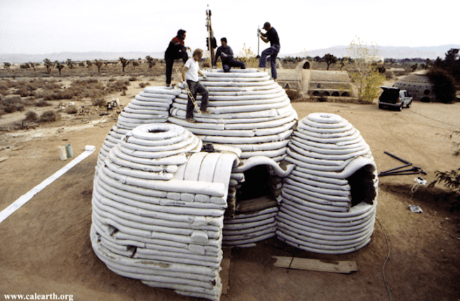 CalEarth, Superadobe, disaster proof home, earth construction, earth building, green building, Iranian architect, buildings fit for space, green design, DIY architecture, DIY home, California, green building course, RUMI, Mojave Desert, eco dome, moon cocoon, earth one, emergency shelter, materials of war, green building materials, sustainable building materials