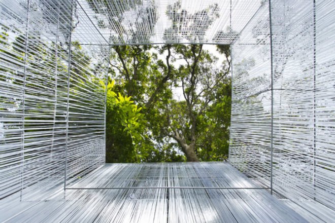 Cascade of Light, BenjaminGarciaSaxe, universidad veritas, student project, costa rica, eco pavilion,