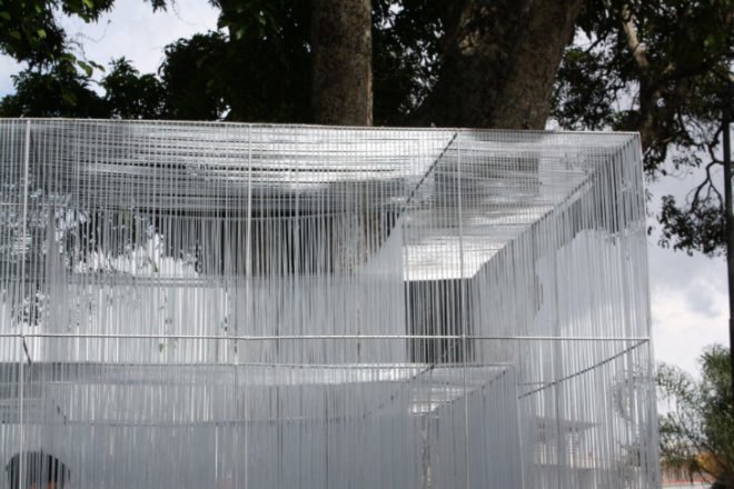 Cascade of Light, BenjaminGarciaSaxe, universidad veritas, student project, costa rica, eco pavilion,