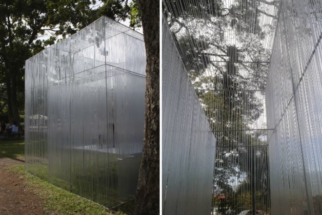 Cascade of Light, BenjaminGarciaSaxe, universidad veritas, student project, costa rica, eco pavilion,