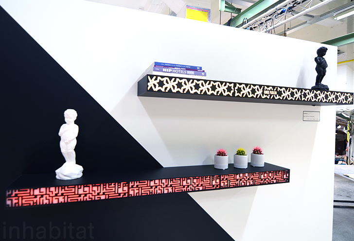 Nichenn LED Bookshelf, Cheb Fusion, 15 young designers, Biennale Interieur, Design Platform Flanders, Design Parcours, Belgium, Flanders, Flemish Designers, Belgian Designers, Ventura Interieur, Kortrijk, interior design, green design, sustainable design, green interiors