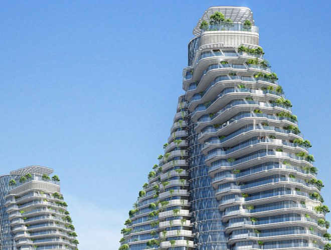 Vincent Callebaut, Citytrees DNA Towers, Citytrees, DNA design, green towers, energy-efficient towers, recycling, passivhaus, vertical city, vertical garden