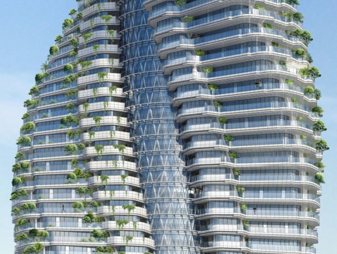 Vincent Callebaut, Citytrees DNA Towers, Citytrees, DNA design, green towers, energy-efficient towers, recycling, passivhaus, vertical city, vertical garden