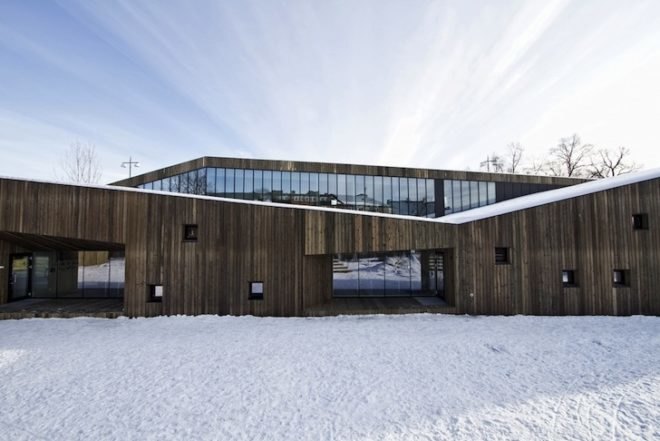 Fagerborg Kindergarten, Norway, Reiulf Ramstad Architects, Oslo, Norway, kindergarten, nursery, kindergarten design, wood kindergarten, timber structure, timber building, timber architecture, cantilever