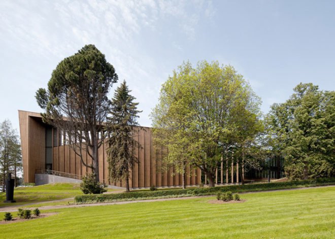 MX_SI studio, wooden facade, Mänttä museum, locally sourced materials, spanish architects, wood, natural materials, green architecture, Finland, finnish architecture
