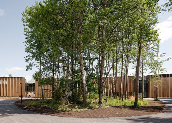 MX_SI studio, wooden facade, Mänttä museum, locally sourced materials, spanish architects, wood, natural materials, green architecture, Finland, finnish architecture