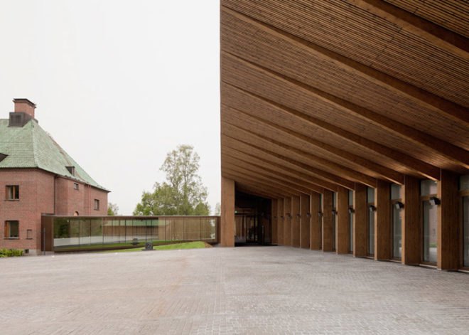 MX_SI studio, wooden facade, Mänttä museum, locally sourced materials, spanish architects, wood, natural materials, green architecture, Finland, finnish architecture