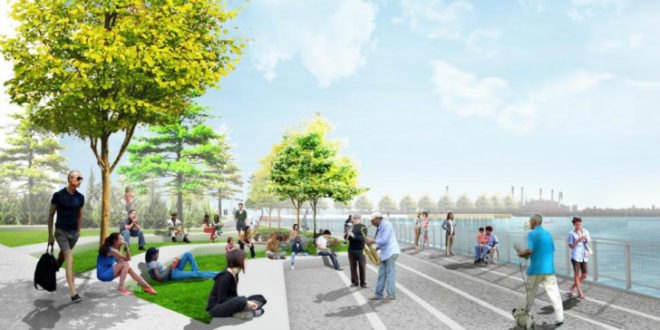 Greenpoint Landing, James Corner Field Operations, hurricane sandy, resilient design, landscape architecture, brooklyn parks, waterfront design nyc, nyc infrastructure, architecture, highline landscape architecture