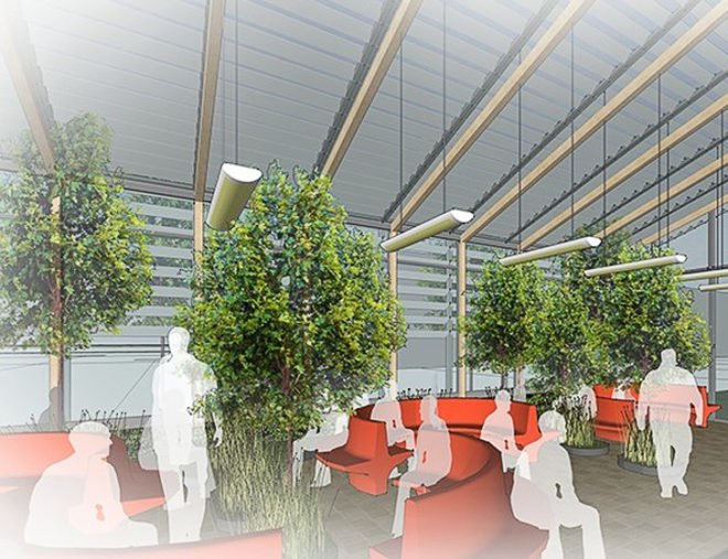Hero MotoCorp, Garden Factory India, Eco-Friendly vehicle factory, CO2 emissions, motorcycle carbon emission, William McDonough + Partners, sustainable building, solar energy, photovoltaics, rainwater harvesting, green roof