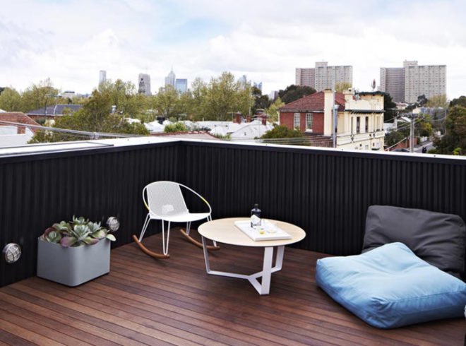 Hunter Street Home, suburbs, Australia, angular roof, pavilion architecture, ODR Architects, vernacular architecture, corrugated sheet, green redevelopment