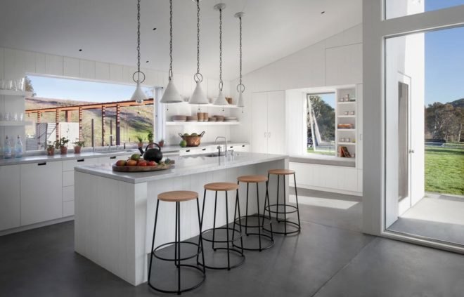 green design, eco design, sustainable design, Turnbill Griffin Haesloop Architects, Leed Platinum Farmhouse, Petaluma California, Hupomone Ranch, photovoltaic panels, passive heating and cooling