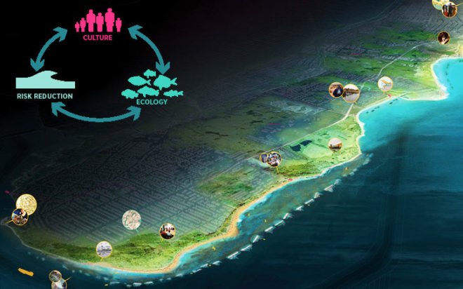 Living Breakwaters, SCAPE / LANDSCAPE ARCHITECTURE PLLC, 2014 Fuller Challenge, climate change, resilient design, super storms, nyc infrastructure, breakwaters, coastal resilience, Staten Island and Rarutan Bay