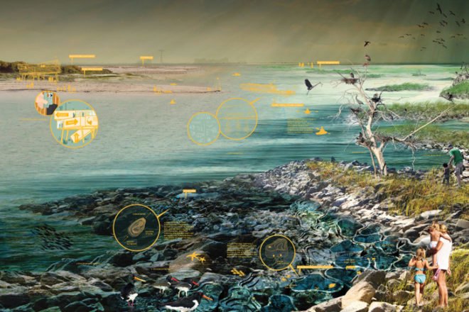 Living Breakwaters, SCAPE / LANDSCAPE ARCHITECTURE PLLC, 2014 Fuller Challenge, climate change, resilient design, super storms, nyc infrastructure, breakwaters, coastal resilience, Staten Island and Rarutan Bay