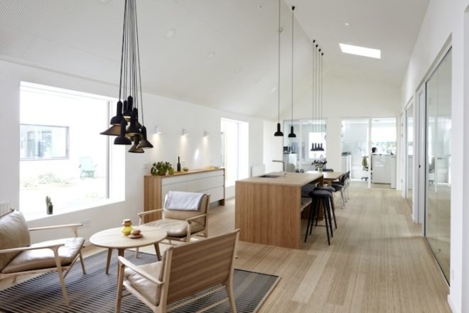EFFEKT, Livsrum, cancer counseling center, hospital building, denmark, danish architecture, cancer center architecture, wellness buildings, fiber-cement boards, courtyards