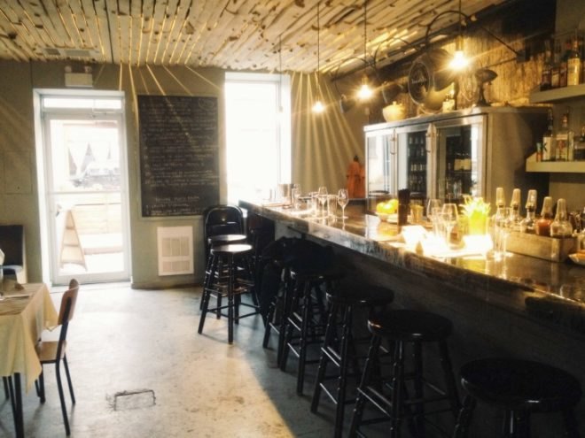 foraging, manitoba restaurant, green design, sustainable design, eco design, wild ingredients, renovation, recycled materials, recycled furniture, montreal, quebec, canada