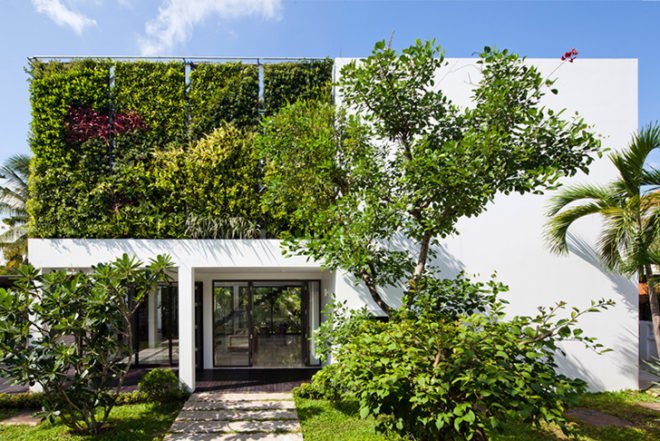 MM++ architects, home renovation, Thao dien House, green living walls, open plan layout, minimalistic living, Ho Chi Minh City, Vietnam