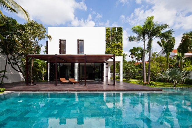 MM++ architects, home renovation, Thao dien House, green living walls, open plan layout, minimalistic living, Ho Chi Minh City, Vietnam
