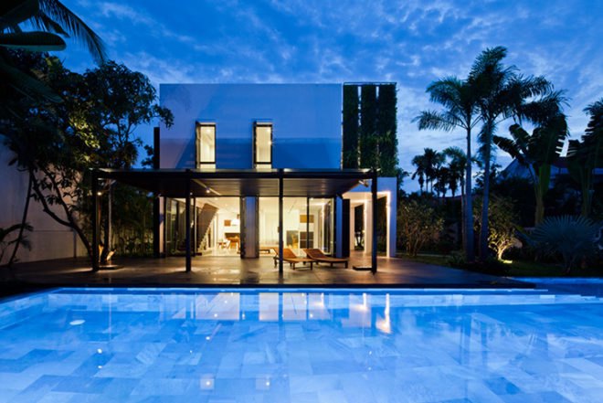 MM++ architects, home renovation, Thao dien House, green living walls, open plan layout, minimalistic living, Ho Chi Minh City, Vietnam