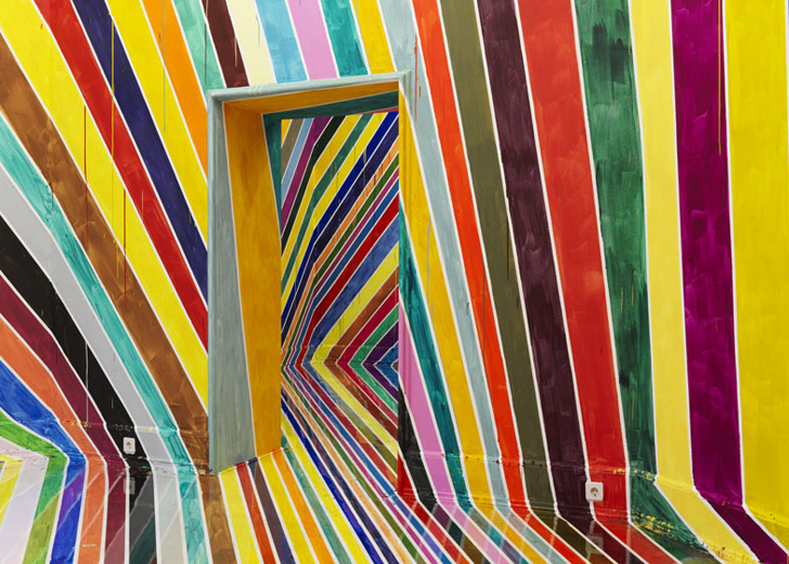 Markus Linnenbrink, art installation, color installation, light refraction, Brooklyn artist, Kunsthalle N&uuml;rnberg, art installation, art exhibition Germany, Germany art