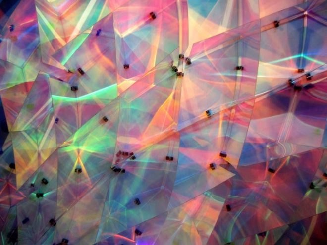 orproject, indira gandhi international airport, Lehar, Dichroic, dichroic film, art installation, reader submitted content,