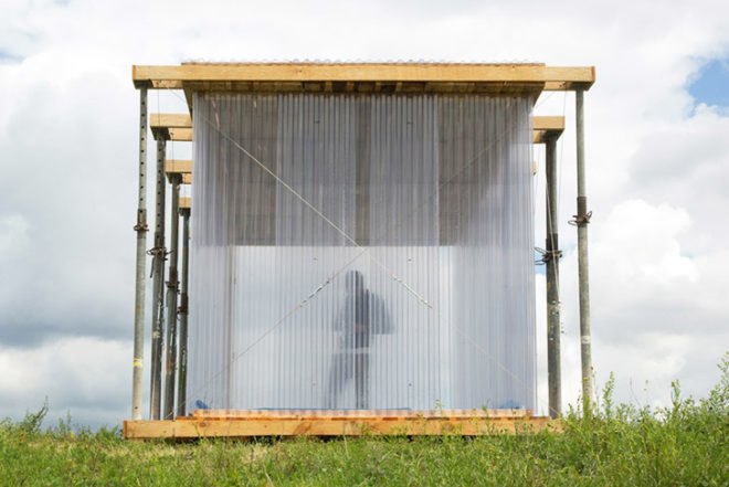 Raumlabor, temporary hotel, Mannheim, Germany, Theater der Welt festival, recycled materials, pop up hotel, low budget, resourceful accommodation